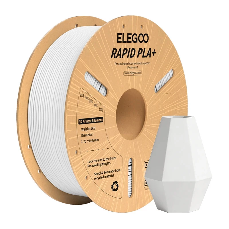 ELEGOO Rapid PLA+ Filament (Valge) 1.75 mm 1 kg
