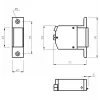 ELEKTRA-PLUS Elektrilukk R1-24.10 24V DC Fail-Safe Mortise Lock (3000N)