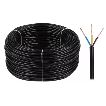 ELEKTROKABEL OMY 3x1,5 mm² 300/300V Painduv PVC elektrikaabel, must