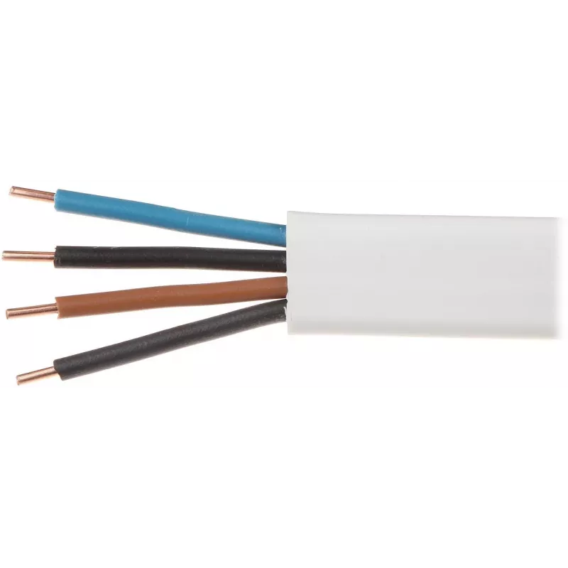 ELEKTROKABEL YDYp 4x1.5mm2 Lame paigalduskaabel 100m Valge