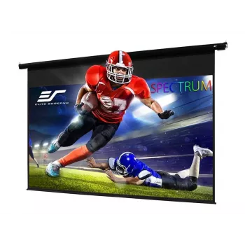 Elite Screens Spectrum Series Electric125H 125 inch elektriline motoriseeritud projektoriekraan MaxWhite FG materjaliga, 16:9 kuvasuhe, valge korpus