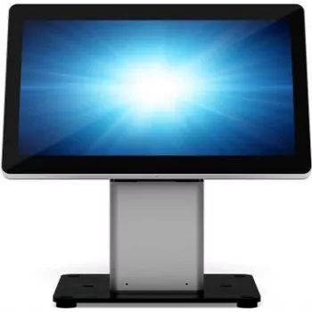 Elo Slim Self-Service põrandaalus POS-terminalile - Must/Hõbedane - Elo 1502L, 2002L, 2202L, 2402L, I-Series ESY15i2, ESY15i5, ESY22i2, ESY22i5 jaoks