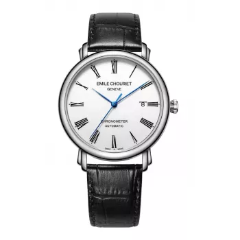 EMILE CHOURIET meeste automaatne sukeldujakell 40mm roostevaba teras must sihverplaat 001168G406625