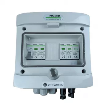 EMITER DCAC Hermetic IP65 PV Combiner Box koos Noark Type 2 SPD-ga, 1 String, 1 MPPT, 16A 1-faas