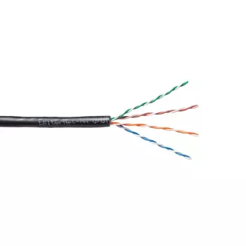 EMITER EmiterNet Outdoor UTP Cat5e kaabel PVC+PE täisvask 4x2x0,5mm must