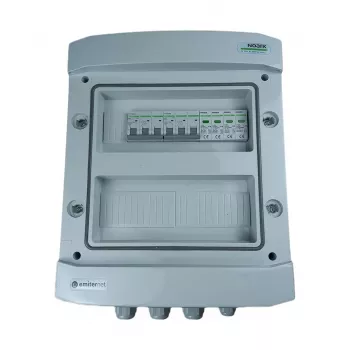 EMITER Hermetic AC Connection Distribution Board IP65 with Noark Type 2 Surge Protection, 2x25A 3-Phase