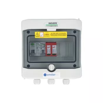 EMITER Lülitusseade Kinnitatud AC Hermeetiline IP65 EMITTER koos AC Dehn Type 2 Liigpingekaitseseadmega, 16A 1-F, RCD Type A 40A/300mA