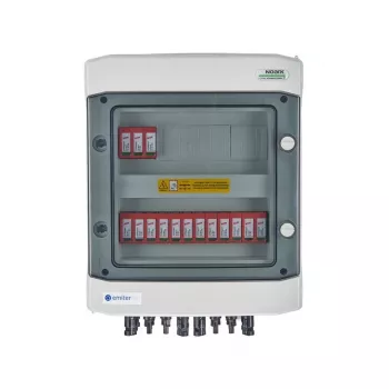 EMITER Switchgear Attached DC Hermetic IP65 EMITTER koos Dehn 1000V Type 2 DC liigpingekaitsmega, 5x PV string, 5x MPPT