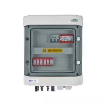 EMITER Switchgear Attached DCAC Hermetic IP65 EMITTER koos DC-piiksurvetõkistiga Dehn 1000V Type 2, 2 x PV String, 2 x MPPT // og. AC Dehn Type 1+2, 10A 3-Phase