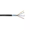 EmiterNet External Gel-Filled FTP (F/UTP) Cat.5e Cable, 4x2x0.5 PE+GEL, Black