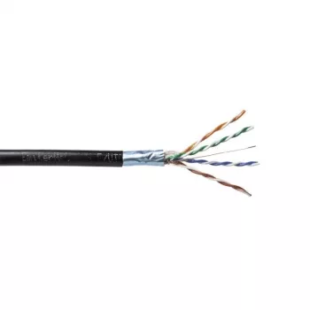 EmiterNet External Gel-Filled FTP (F/UTP) Cat.5e Cable, 4x2x0.5 PE+GEL, Black