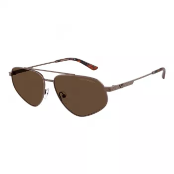 EMPORIO ARMANI EA2156-300673 Meeste Päikeseprillid, Matt Must, Tumehallid Läätsed, 59 mm