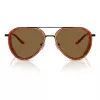 EMPORIO ARMANI EA2163-3001OR Meeste Päikeseprillid - Läikiv Must Raam, Tumehall Lääts, 56mm