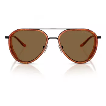 EMPORIO ARMANI EA2163-3001OR Meeste Päikeseprillid - Läikiv Must Raam, Tumehall Lääts, 56mm