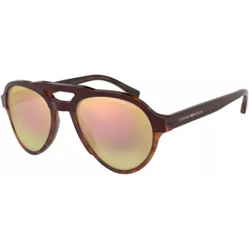 EMPORIO ARMANI EA4128F57494Z Meeste ristkülikukujulised päikeseprillid, matt must raam, hall lääts, 54/21/140 mm