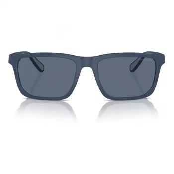 EMPORIO ARMANI EA4219-576380 Meeste ristkülikukujulised päikeseprillid - matt must raam, hallid läätsed, 57 mm
