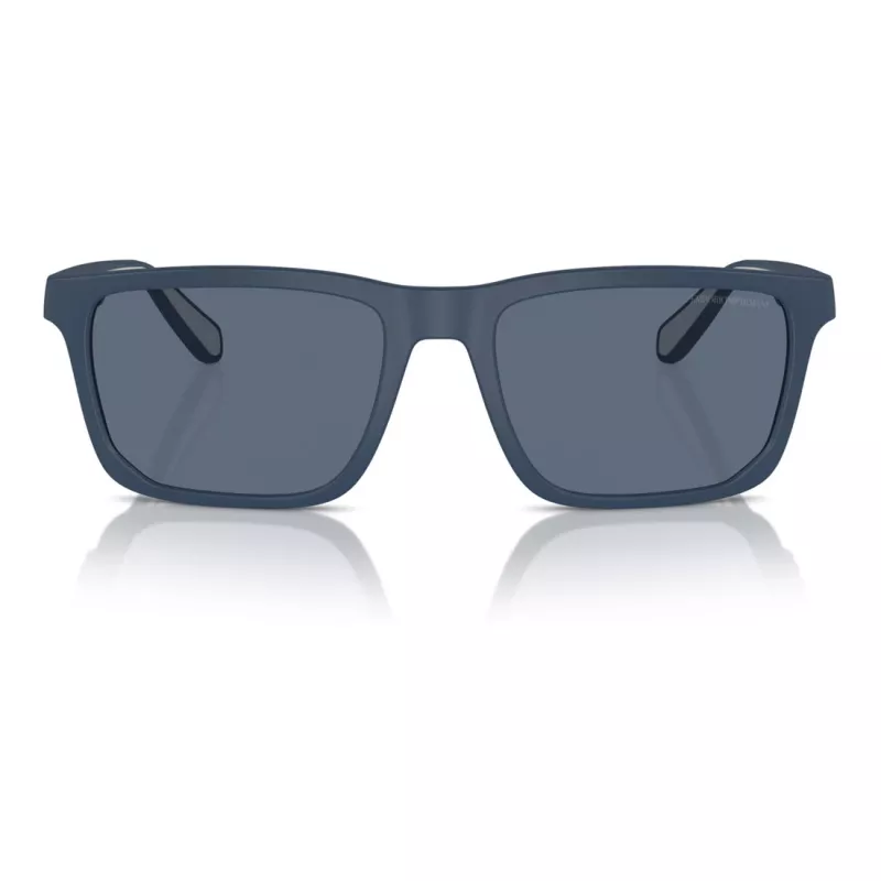 EMPORIO ARMANI EA4219-576380 Meeste ristkülikukujulised päikeseprillid - matt must raam, hallid läätsed, 57 mm
