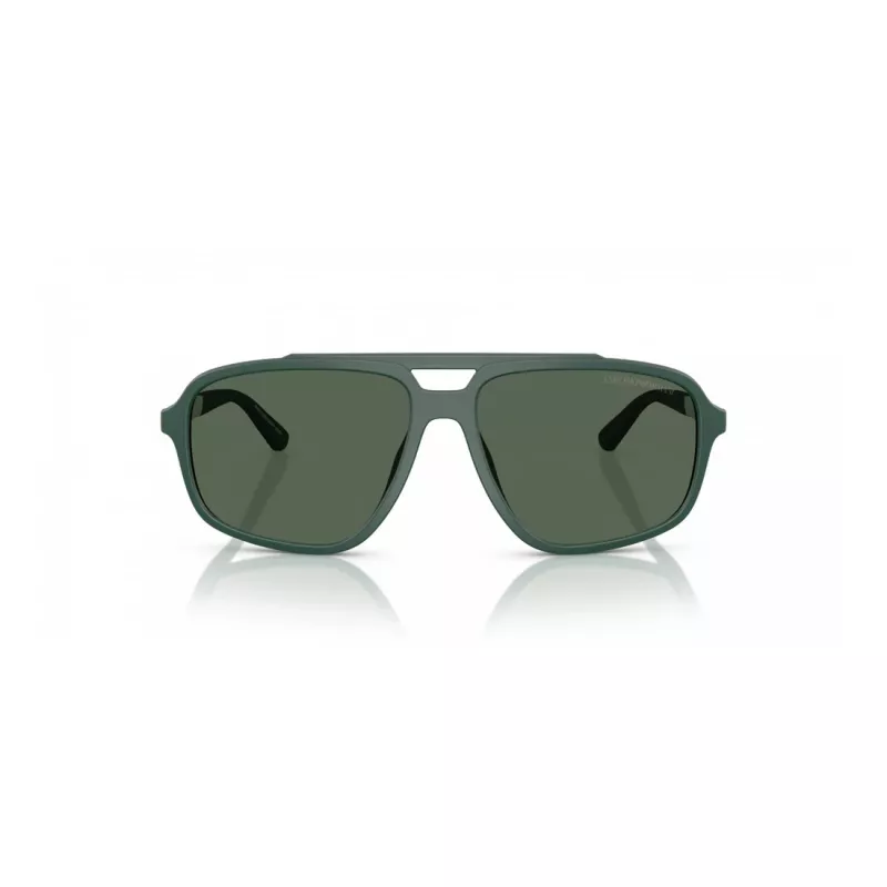 EMPORIO ARMANI EA4236U619071 Meeste päikeseprillid - Matt must piloodistiilis ruudukujuline raam, tumedad hallid läätsed, 59 mm