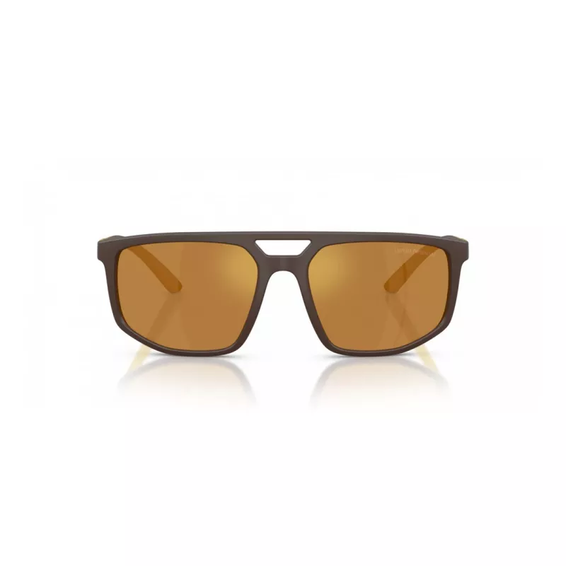 EMPORIO ARMANI EA4248U62586H Meeste Päikeseprillid Matt Must Hall Peegel Hõbe 58mm