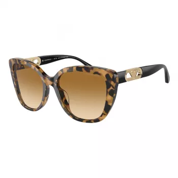 EMPORIO ARMANI Naiste Kassiprilli Päikeseprillid EA4214U60593B Läbipaistev Pruun Raam Pruun Gradient Lääts 54/18/140 mm