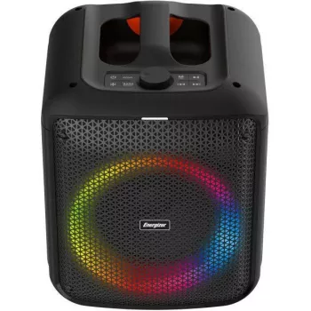 ENERGIZER Kaasaskantav Bluetooth kõlar 20W RGB LED FM raadio 6000mAh Must