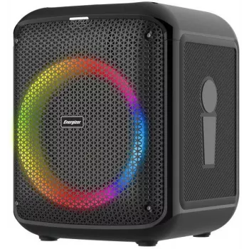 ENERGIZER Kaasaskantav Bluetooth kõlar 20W RGB LED FM raadio 6000mAh Must