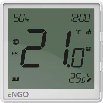 ENGO Controls EONE-BATW Valge ZigBee Juhtmevaba Toatermostaat