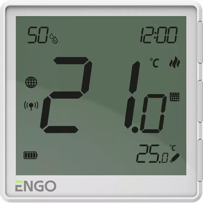 ENGO Controls EONE-BATW Valge ZigBee Juhtmevaba Toatermostaat