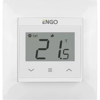 ENGO E55-W Digitaalne toatemperatuuriregulaator põrandaküttele, valge