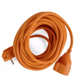 ENTAC ESECG1.5-10-O pikendusjuhe, 3m, oranž, IP20, Schuko CEE 7/7 – CEE 7/3, 16A, 250V