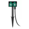 Entac Outdoor Power Socket with Ground Spike IP44 2-Way 5m