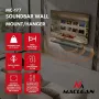 EOF Maclean MC-177 Soundbari seinakinnitus, teras, must, kallutus +8° kuni -8°, max 10 kg