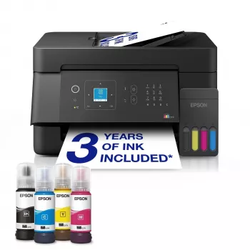 Epson EcoTank ET-4900 Multifunktsionaalne tindiprinter - Prindi, skaneeri, kopeeri, faksi - A4 - Wi-Fi, Ethernet, USB - Dupleks - ADF - Värviline LCD puuteekraan