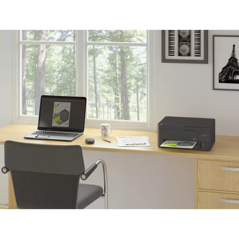 Epson EcoTank L3352 A4 Wi-Fi Colour Multifunction Inkjet Printer with Refillable Ink Tanks (C11CL62426)