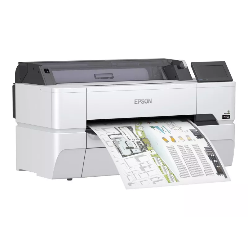 Epson SureColor SC-T3405N suureformaadiline printer - 24 tolli, värviline, tindiprinter, rull A1, 2400 x 1200 dpi, Gigabit LAN, Wi-Fi, USB 3.0, ilma aluseta