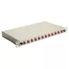 Equip 12-pordiline fiiberoptiline splaissikarp, LC Duplex, OM4, 1U, varustatud, hall