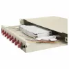 Equip 12-pordiline fiiberoptiline splaissikarp, LC Duplex, OM4, 1U, varustatud, hall