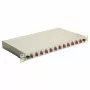 Equip 12-pordiline fiiberoptiline splaissikarp, LC Duplex, OM4, 1U, varustatud, hall