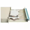 Equip 12-pordiline fiiberoptiline splaissikarp, SC Duplex, OM3, 1U riiulikinnitus, varustatud, hall