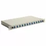 Equip 12-pordine LC Duplex OS2 fiiberoptiline jätkukarp, 1U rackmonteeritav, hall