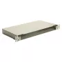 EQUIP 19 inch Fiiberoptiline ruumikarp, 1U, teras, roheline, ilma paneelita