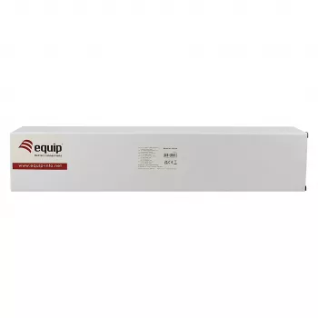 Equip 19-tolline kaablihalduspaneel, 5 plastikust rõngast, teras, 1U, must (RAL 9005)