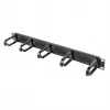 Equip 19-tolline kaablihalduspaneel, 5 plastikust rõngast, teras, 1U, must (RAL 9005)