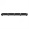 Equip 19-tolline kaablihalduspaneel, 5 plastikust rõngast, teras, 1U, must (RAL 9005)