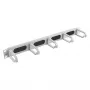 Equip 19-tolline kaablihalduspaneel 5 plastikrõngaga, teras, 1U, RAL7035
