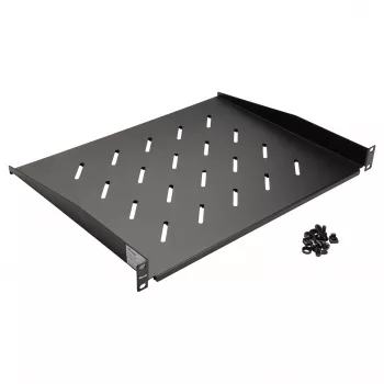 Equip 19 tolli fikseeritud riiul 1U 350 mm Must serveririiulitele