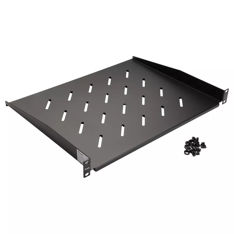 Equip 19 tolli fikseeritud riiul 1U 350 mm Must serveririiulitele