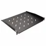 Equip 19 tolli fikseeritud riiul 1U 350 mm Must serveririiulitele