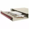 EQUIP 24-pordiline fiiberoptiline jätkukarp, LC Duplex, OM4, 1U, varustatud, hall
