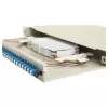 EQUIP 24-pordiline fiiberoptiline jätkukarp, LC Duplex, OS2, 1U, varustatud, hall